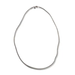 Men John Hardy Chains^Naga Box Chain Necklace, Silver, 3.7Mm