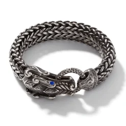 Men John Hardy Chains^Naga Bracelet, Dark Silver, 15Mm