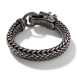 Men John Hardy Chains^Naga Bracelet, Dark Silver, 15Mm