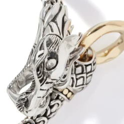 Women John Hardy Chains^Naga Bracelet, Gold, Sterling Silver, 6Mm