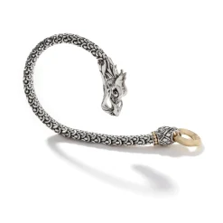 Women John Hardy Chains^Naga Bracelet, Gold, Sterling Silver, 6Mm