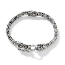 Men John Hardy Chains^Naga Bracelet, Sterling Silver, Gold, 5Mm