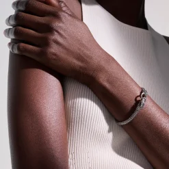 Men John Hardy Chains^Naga Bracelet, Sterling Silver, Gold, 5Mm