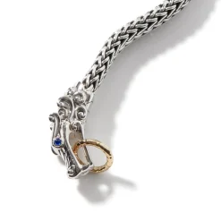 Men John Hardy Chains^Naga Bracelet, Sterling Silver, Gold, 10.5Mm