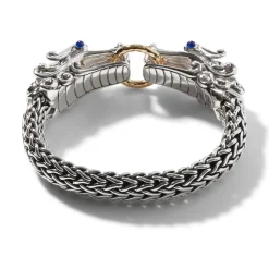 Men John Hardy Chains^Naga Bracelet, Sterling Silver, Gold, 10.5Mm