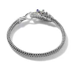 Men John Hardy Chains^Naga Bracelet, Sterling Silver, Pave, 5Mm