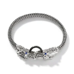 Women John Hardy Chains^Naga Bracelet, Sterling Silver, Pave, 5Mm