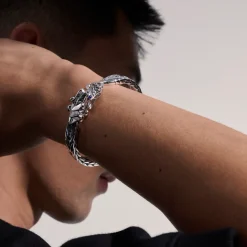 Men John Hardy Chains^Naga Bracelet, Sterling Silver, 9Mm