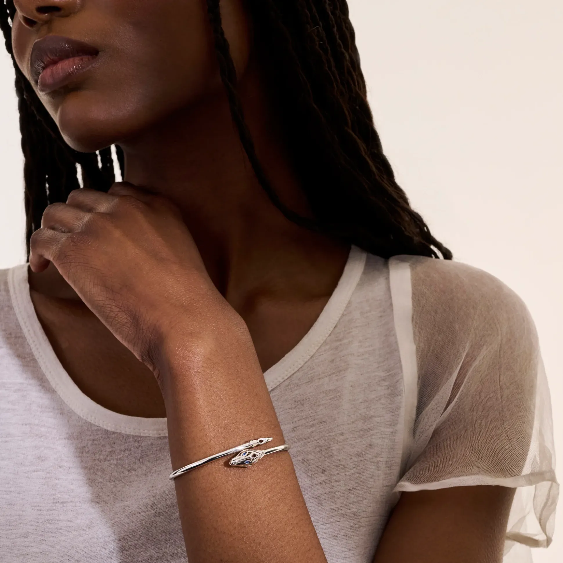 Women John Hardy Bangles & Cuffs^Naga Cuff, Gold, Diamonds, Slim