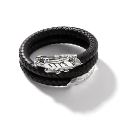 Women John Hardy Bangles & Cuffs^Naga Cuff In Leather, Sterling Silver