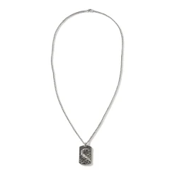 Men John Hardy Tags & Pendants^Naga Dog Tag Necklace, Sterling Silver