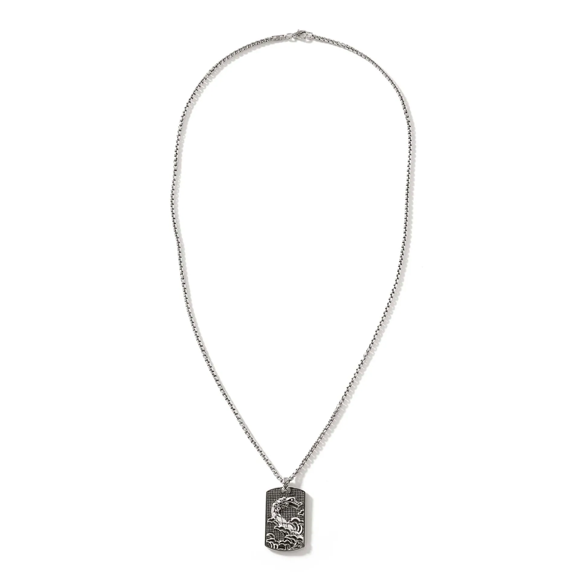 Men John Hardy Tags & Pendants^Naga Dog Tag Necklace, Sterling Silver