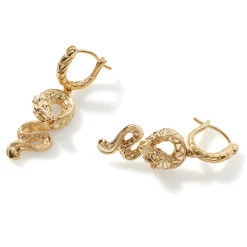 Women John Hardy Statement^Naga Drop Earring, Gold