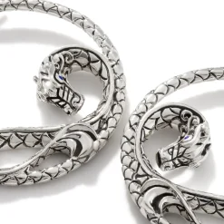 Women John Hardy Hoops^Naga Hoop Earring, Sterling Silver