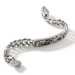 Men John Hardy Chains^Naga Id Bracelet, Sterling Silver