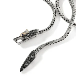 Women John Hardy Statement^Naga Lariat, Gold, Silver, Diamonds