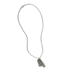 Men John Hardy Tags & Pendants^Naga Necklace, Dark Silver