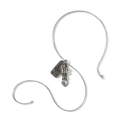 Men John Hardy Tags & Pendants^Naga Necklace, Dark Silver