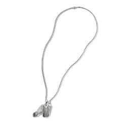 Men John Hardy Tags & Pendants^Naga Necklace, Dark Silver