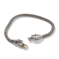 Women John Hardy Statement^Naga Necklace, Sterling Silver, Gold, 10.5Mm