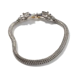 Women John Hardy Statement^Naga Necklace, Sterling Silver, Gold, 10.5Mm