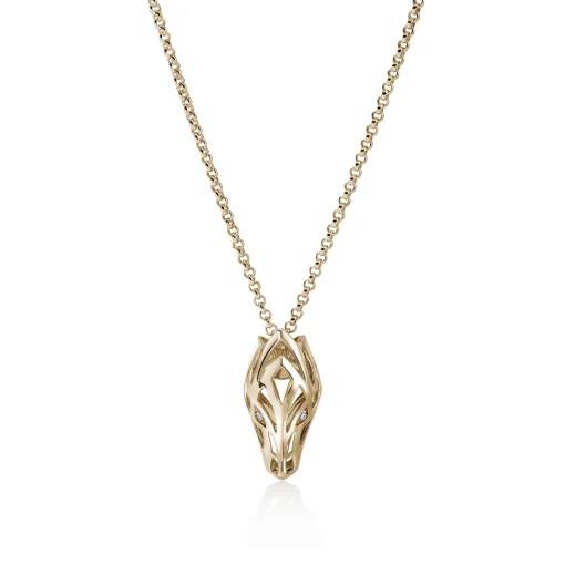 Men John Hardy Tags & Pendants^Naga Pendant Necklace, Gold