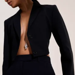 Men John Hardy Tags & Pendants^Naga Pendant Necklace, Silver, Diamonds