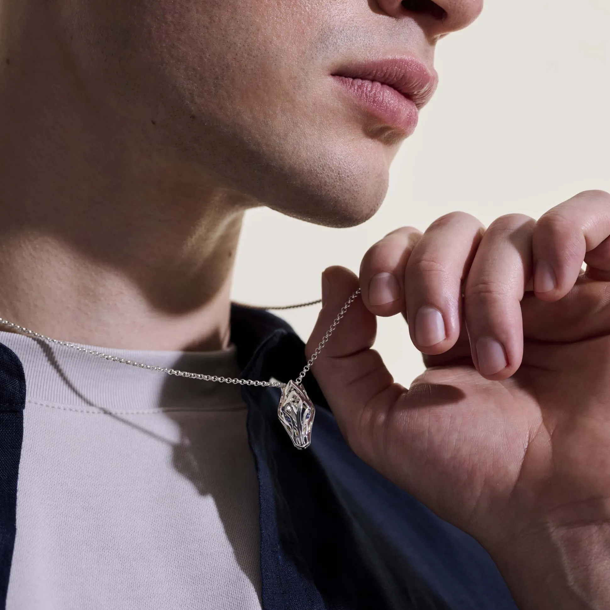 Men John Hardy Tags & Pendants^Naga Pendant Necklace, Sterling Silver