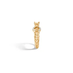 Women John Hardy Bands^Naga Ring, Gold, Diamonds