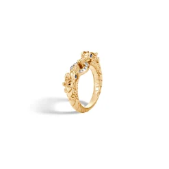 Women John Hardy Bands^Naga Ring, Gold, Diamonds
