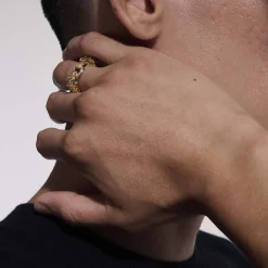 Women John Hardy Bands^Naga Ring, Gold, Diamonds