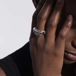 Women John Hardy Statement^Naga Ring, Sterling Silver, Pave