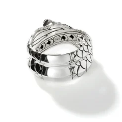 Men John Hardy Bands^Naga Ring, Sterling Silver