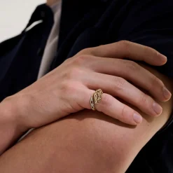 Men John Hardy Bands^Naga Ring, Sterling Silver