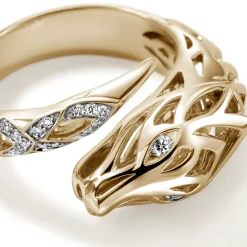 Men John Hardy Bands^Naga Ring, Sterling Silver