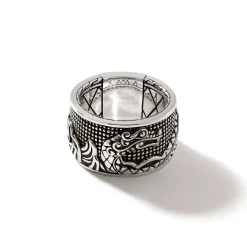 Men John Hardy Bands^Naga Ring, Sterling Silver