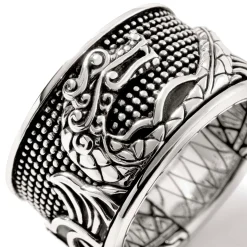 Men John Hardy Bands^Naga Ring, Sterling Silver