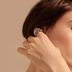 Women John Hardy Statement^Naga Ring, Sterling Silver, Gold