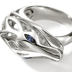 Men John Hardy Bands^Naga Ring, Sterling Silver