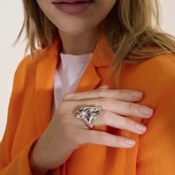 Women John Hardy Statement^Naga Saddle Ring, Sterling Silver