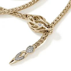 Women John Hardy Chains^Naga Wrap, Gold, Diamonds, 2.5Mm