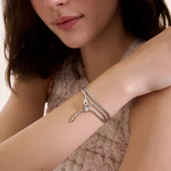 Women John Hardy Chains^Naga Wrap, Gold, Diamonds, 2.5Mm