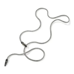 Women John Hardy Statement^Naga Y Necklace, Sterling Silver, 4.4Mm