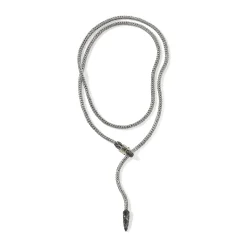 Women John Hardy Statement^Naga Y Necklace, Sterling Silver, 4.4Mm