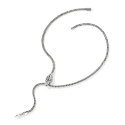 Women John Hardy Statement^Naga Y Necklace, Sterling Silver, 4.4Mm