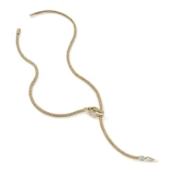 Women John Hardy Statement^Naga Y Necklace, Sterling Silver, 4.4Mm