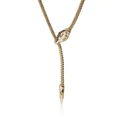 Women John Hardy Statement^Naga Y Necklace, Sterling Silver, 4.4Mm