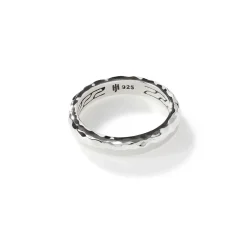 Men John Hardy Bands^Palu Band Ring, Sterling Silver, Slim