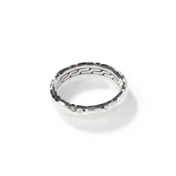 Men John Hardy Bands^Palu Band Ring, Sterling Silver, Slim