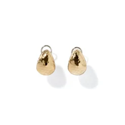 Women John Hardy Statement^Palu Buddha Earring, Gold, Sterling Silver